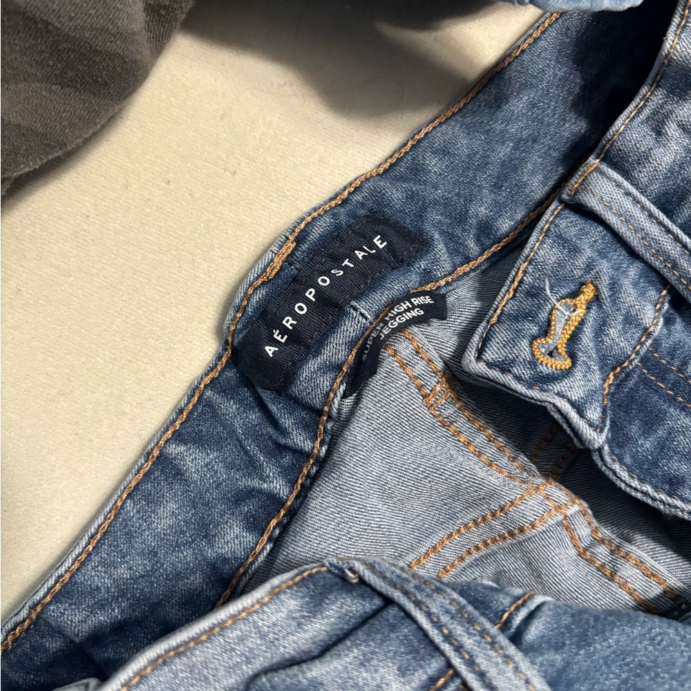 Aeropostale Women's Skinny Jeans - Light Blue